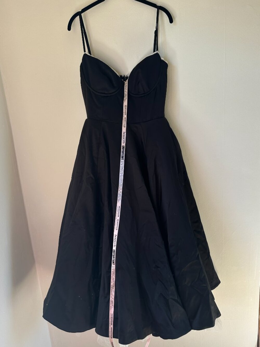House of CB Mademoiselle Black Tulle Midi Dress - Picture 9 of 9